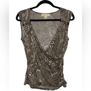 Michael Kors Paisley Sleeveless Top Women’s Size Large